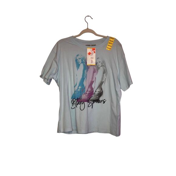 NWT Britney Spears blue graphic tee size medium - Picture 1 of 6